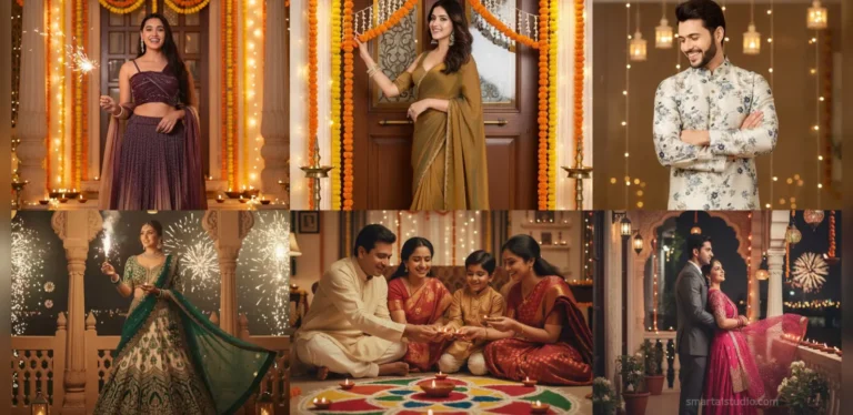 Diwali 2025 Gemini AI Prompts for 90s Bollywood Look Diwali Portraits